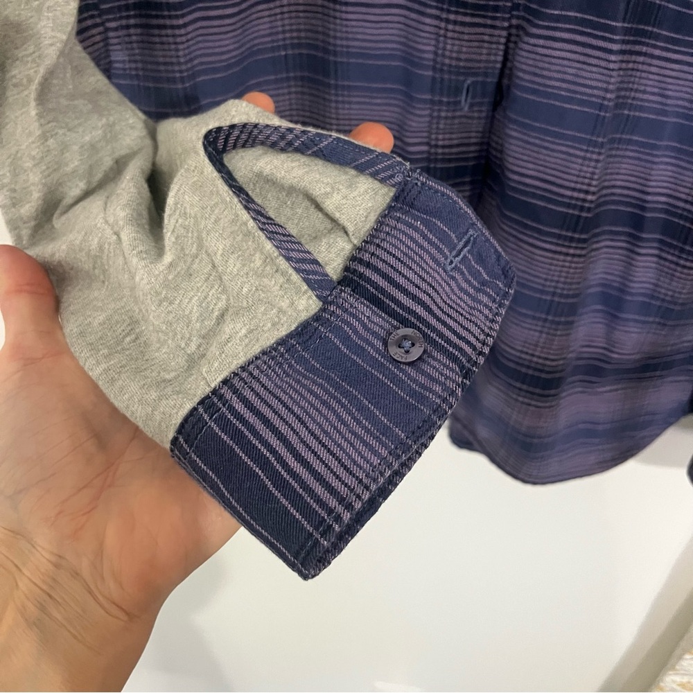 NORTH FACE - Plaid Button-Up Hoodie Shirt - Picture 4 of 4